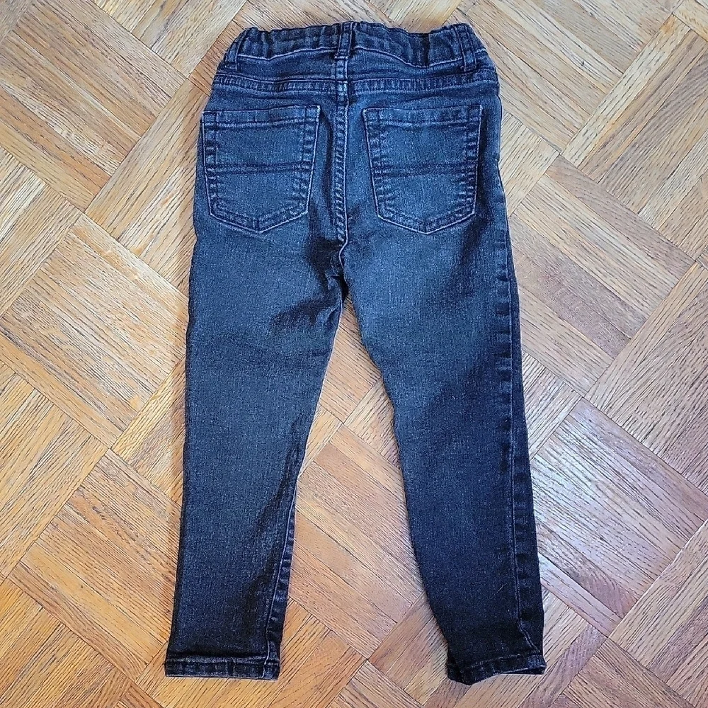 The Children's Place Skinny Black Kids Jeans Size 4T with Adjustable Waistband